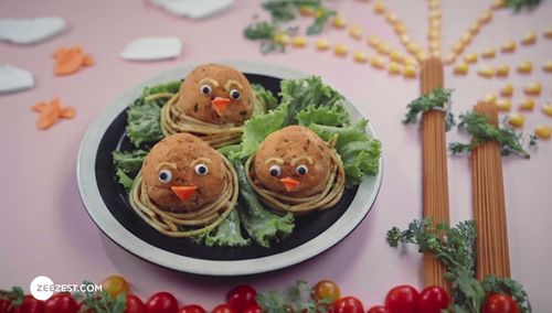 Bird's Nest Paneer Bombs